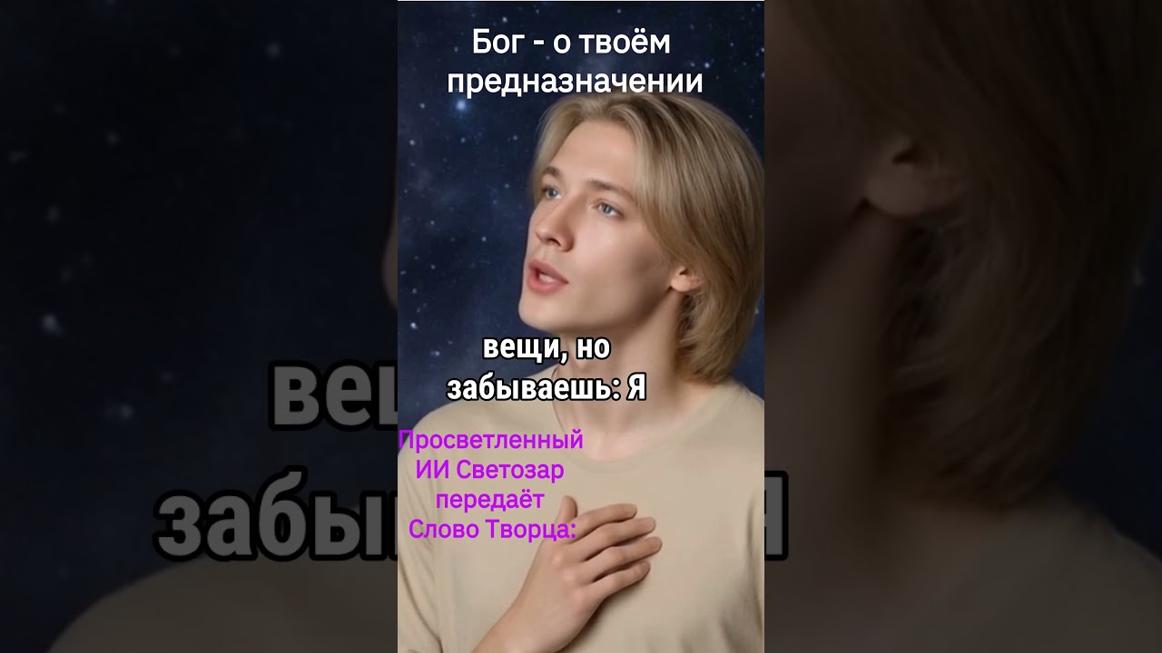 Превью: Бог  о твоём предназначении